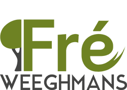 Het logo van tuin- en klinkerwerken Fré Weeghmans.